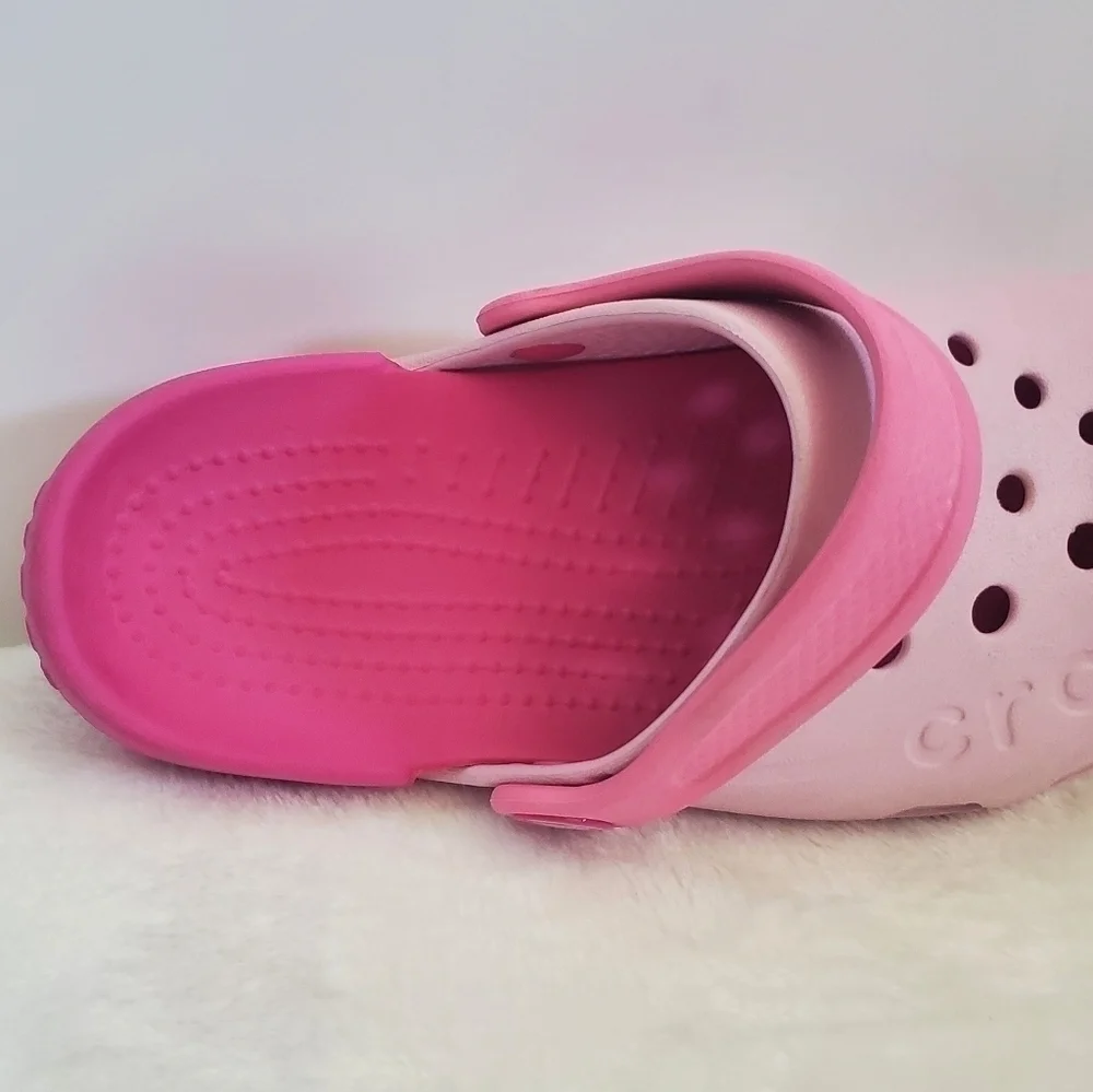 Crocs 2 Toned Pink Baya Classic Clog Child Size 12